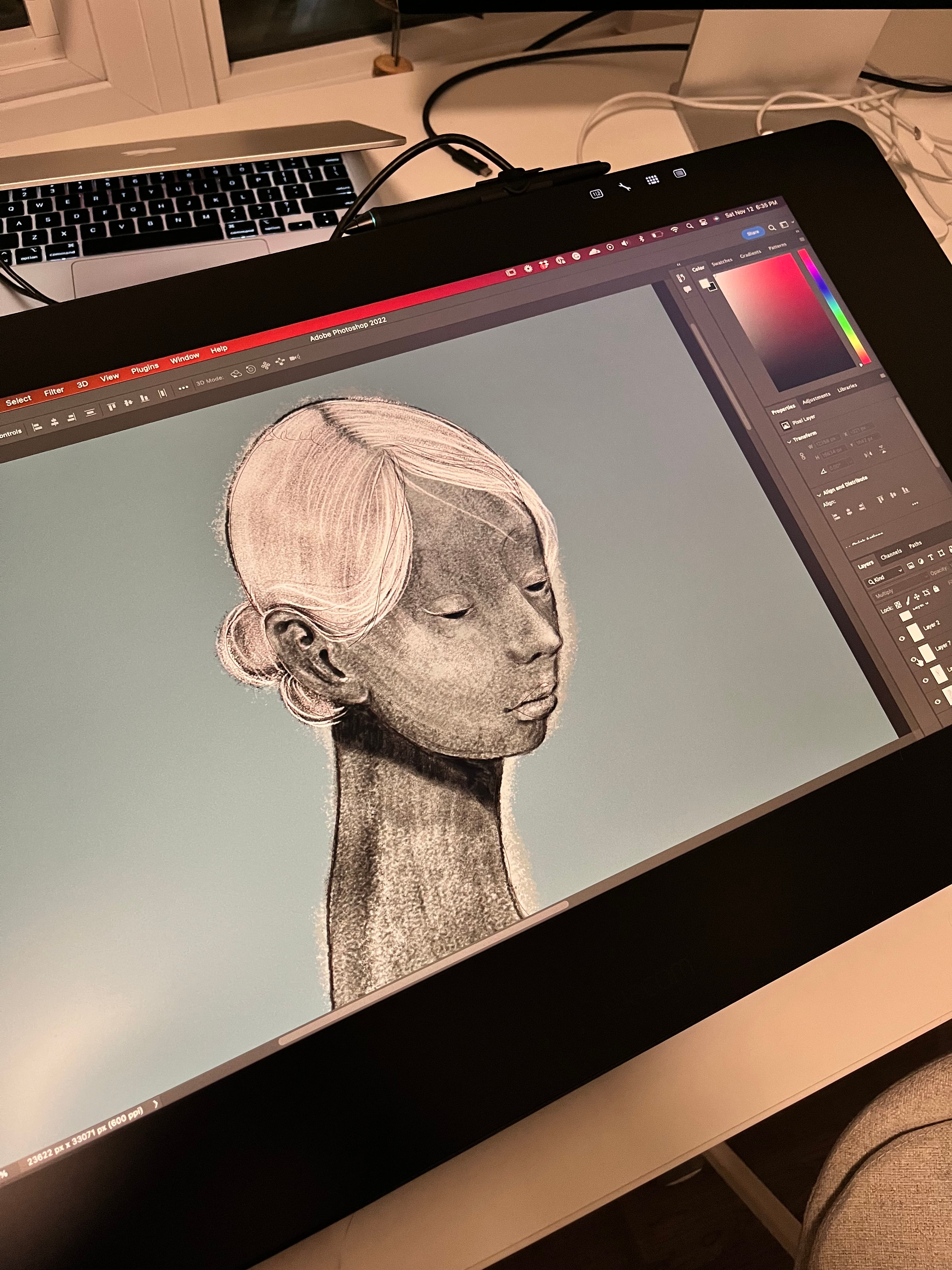 Digital illustration work